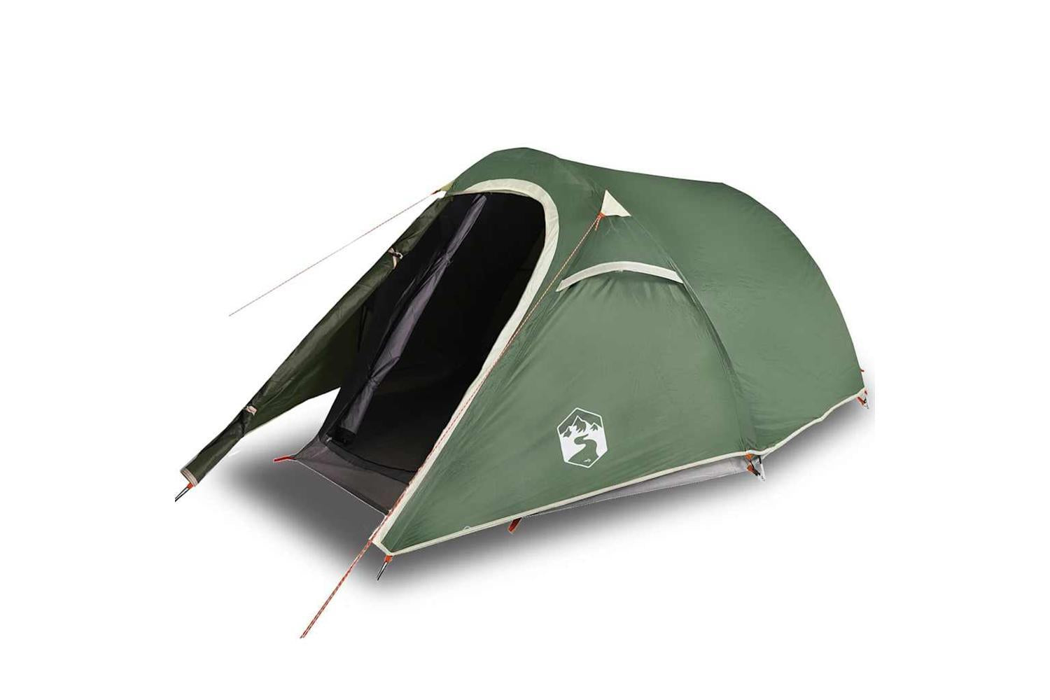 Vidaxl Camping Tent Tunnel 2-person Green Waterproof-4