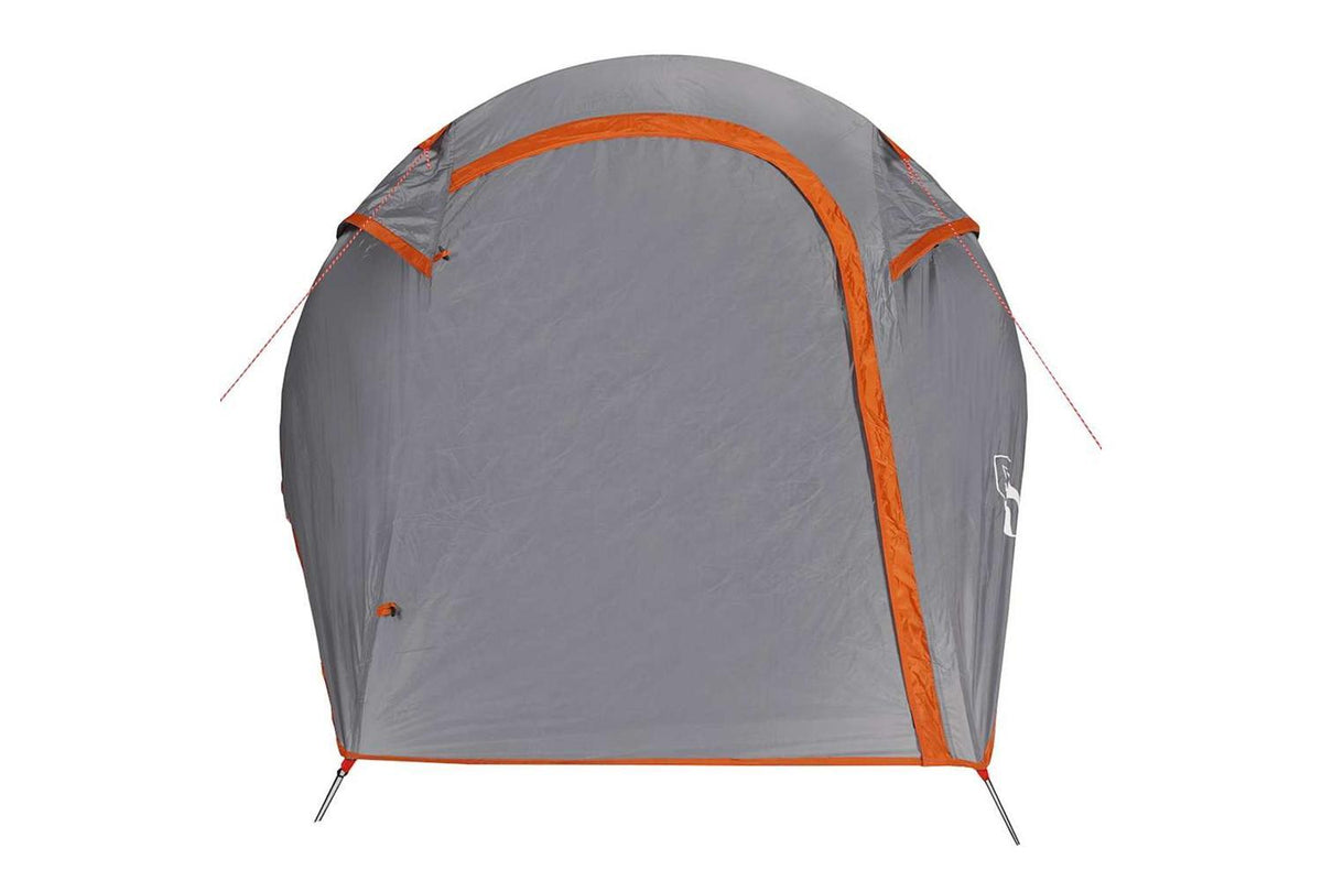 Vidaxl Camping Tent Tunnel 2-person Grey And Orange Waterproof-6