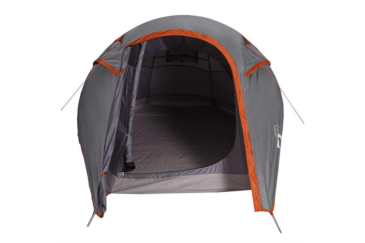 Vidaxl Camping Tent Tunnel 2-person Grey And Orange Waterproof-7