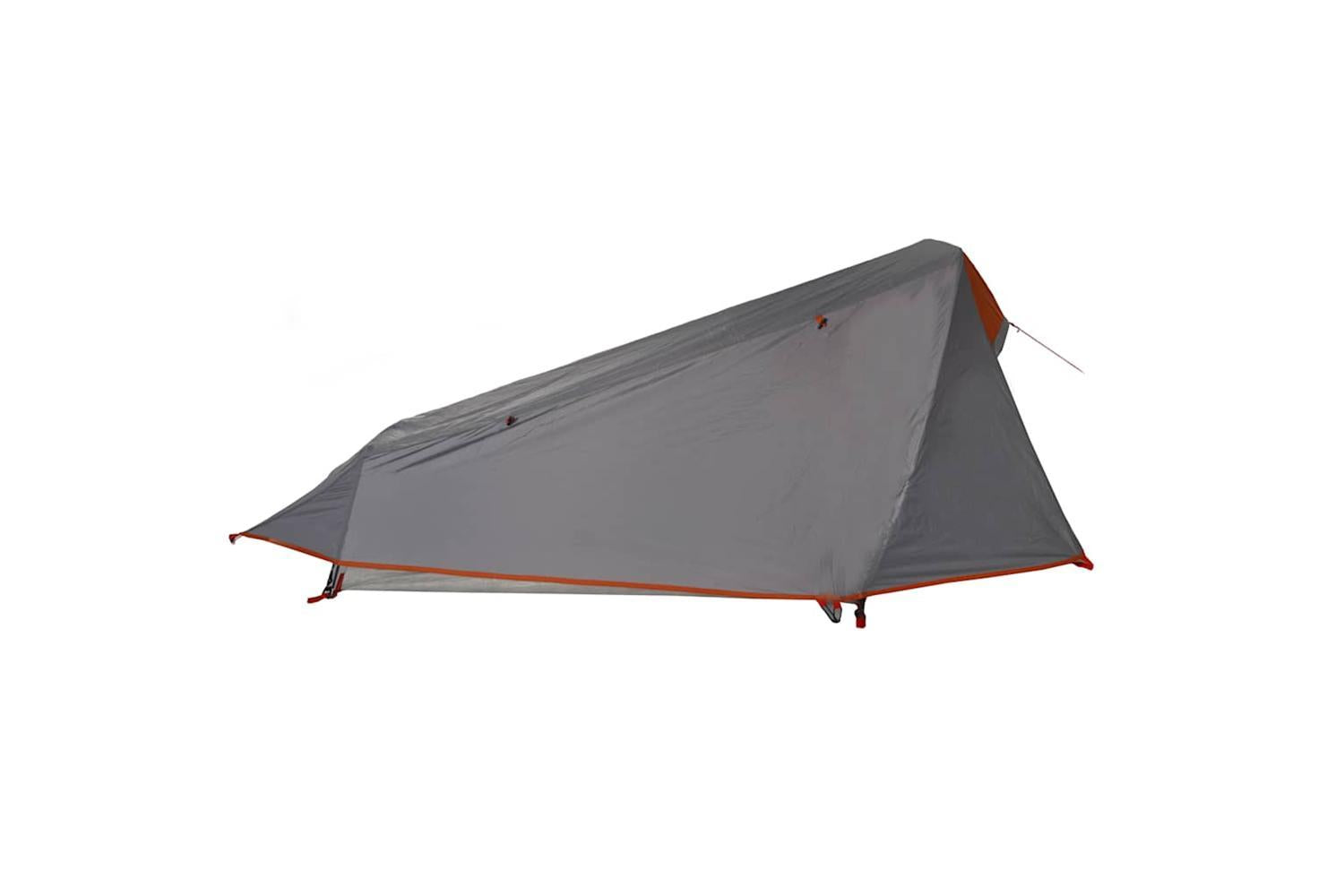 Vidaxl Camping Tent Tunnel 1-person Grey And Orange Waterproof-9