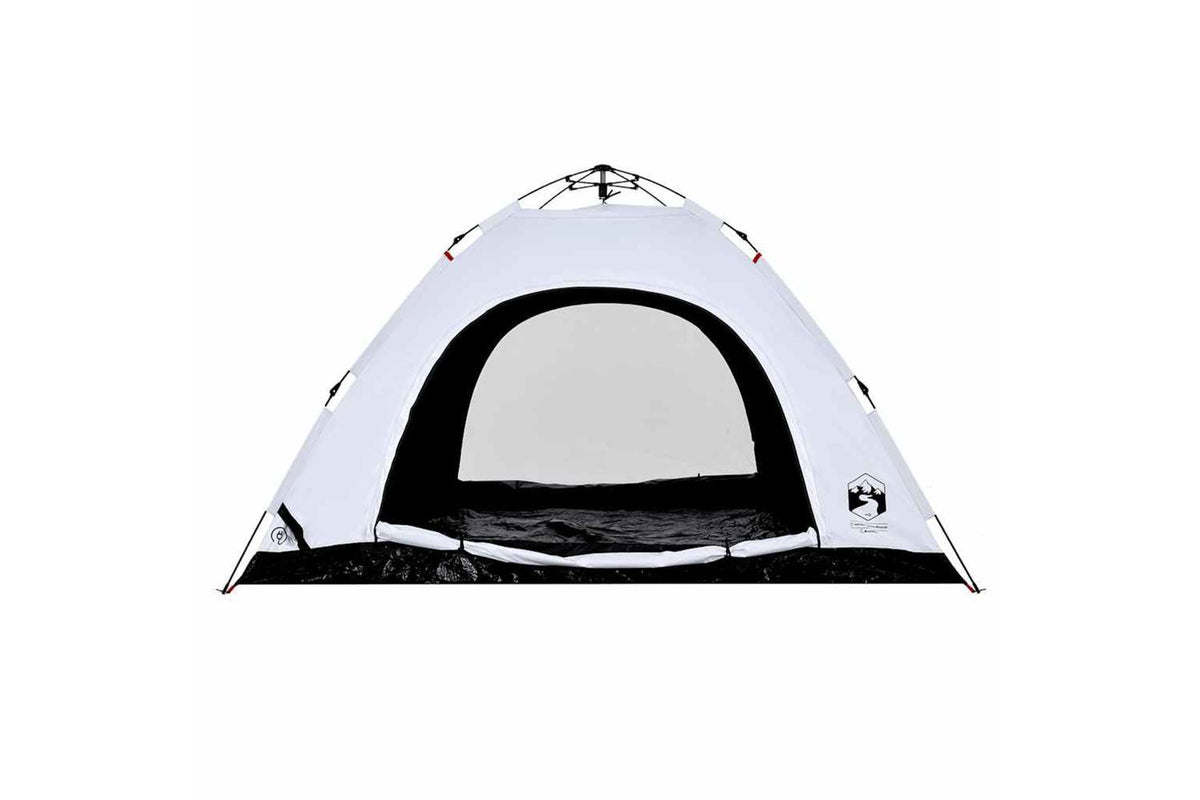Vidaxl Camping Tent 5-person White Blackout Fabric Quick Release-8
