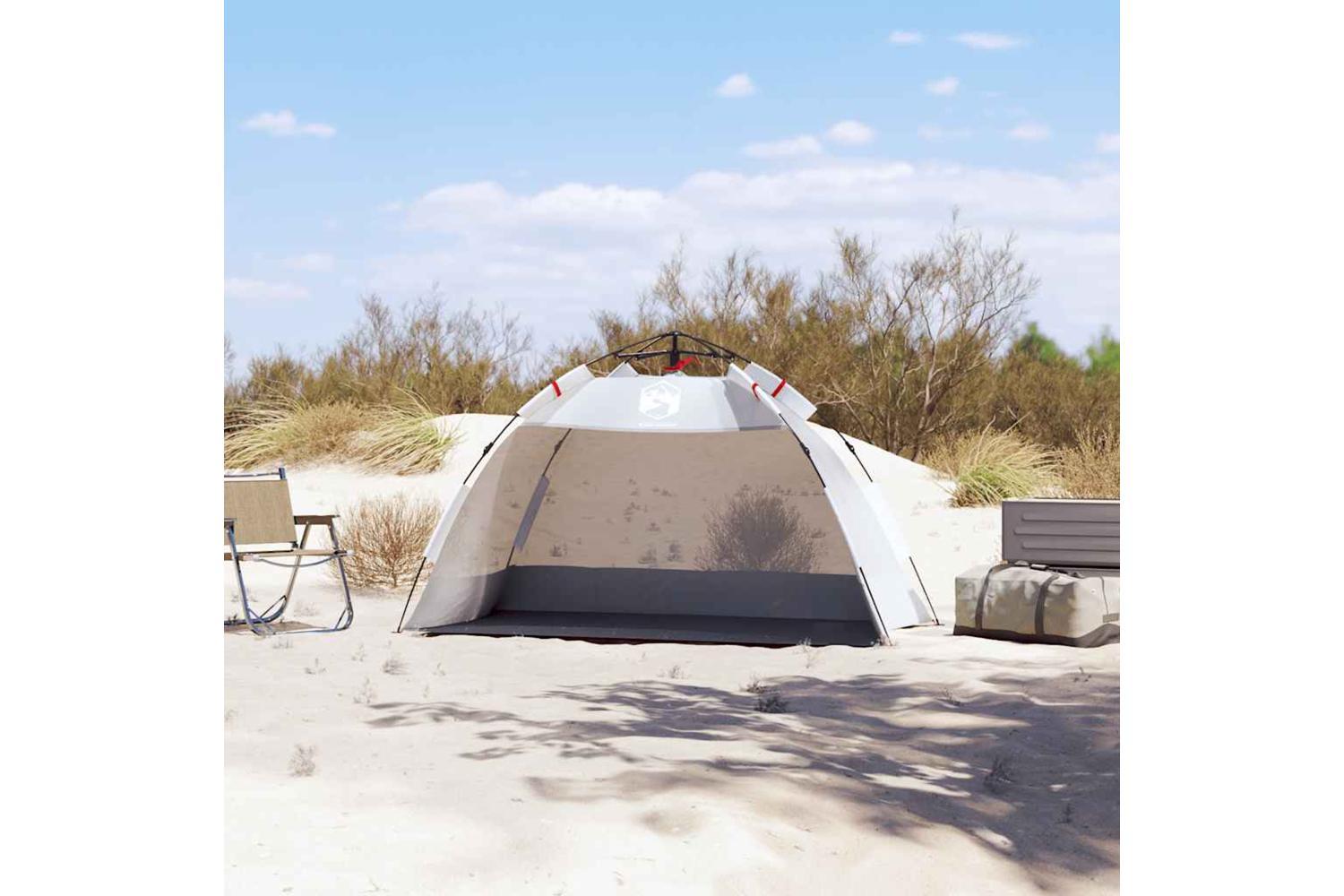 Vidaxl Beach Tent 2-person Grey Quick Release Waterproof-3