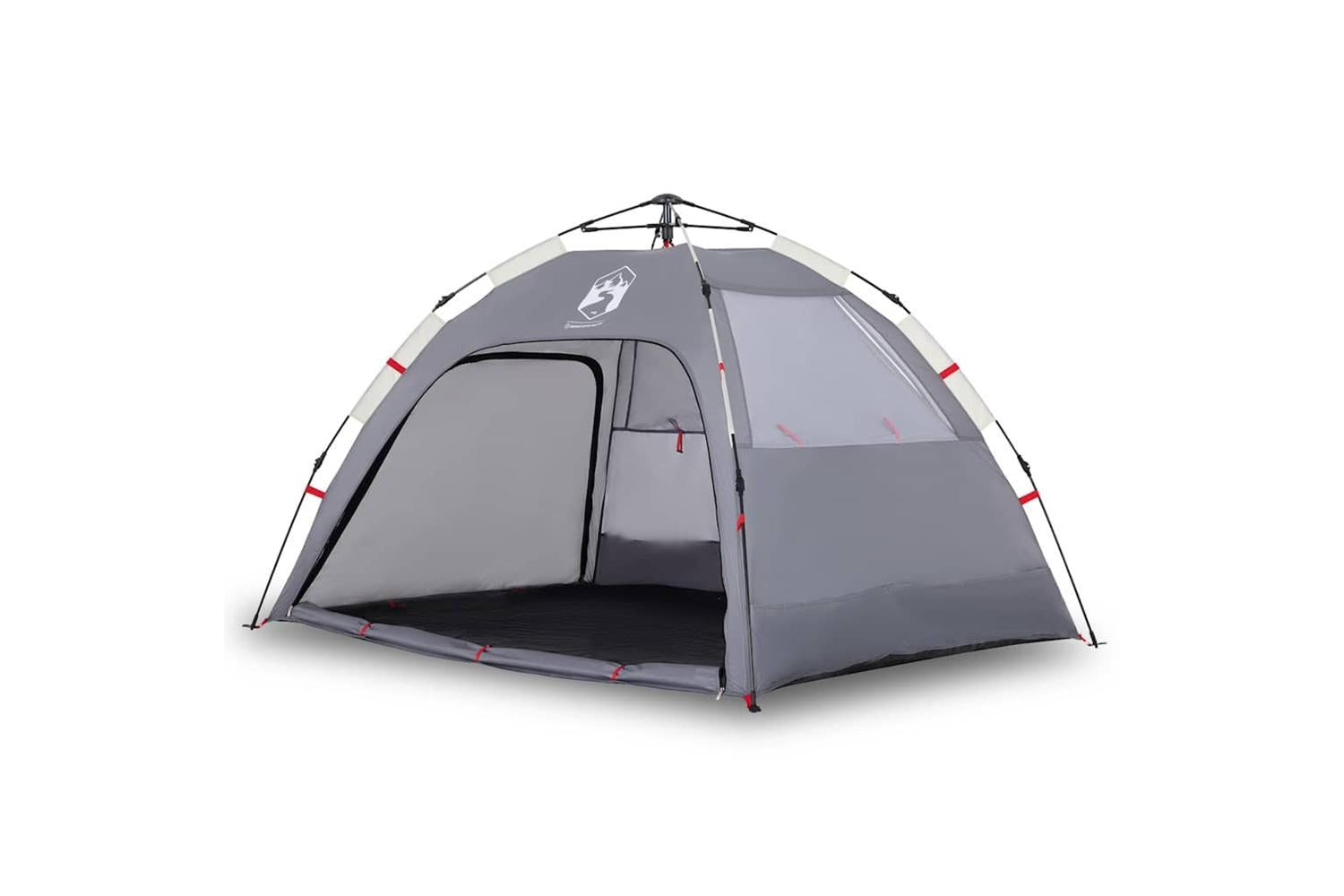 Vidaxl Beach Tent 2-person Grey Quick Release Waterproof-2