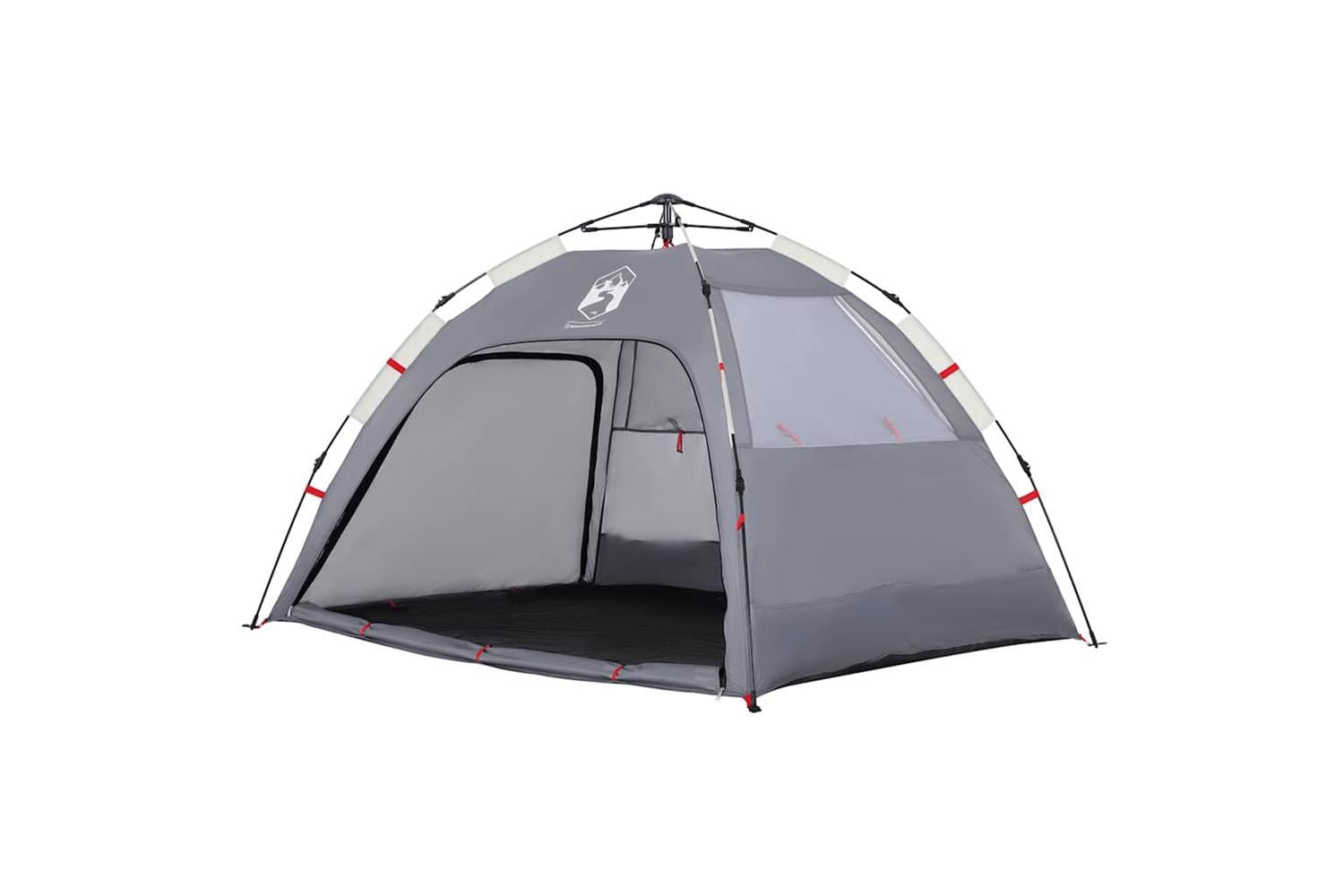 Vidaxl Beach Tent 2-person Grey Quick Release Waterproof-4