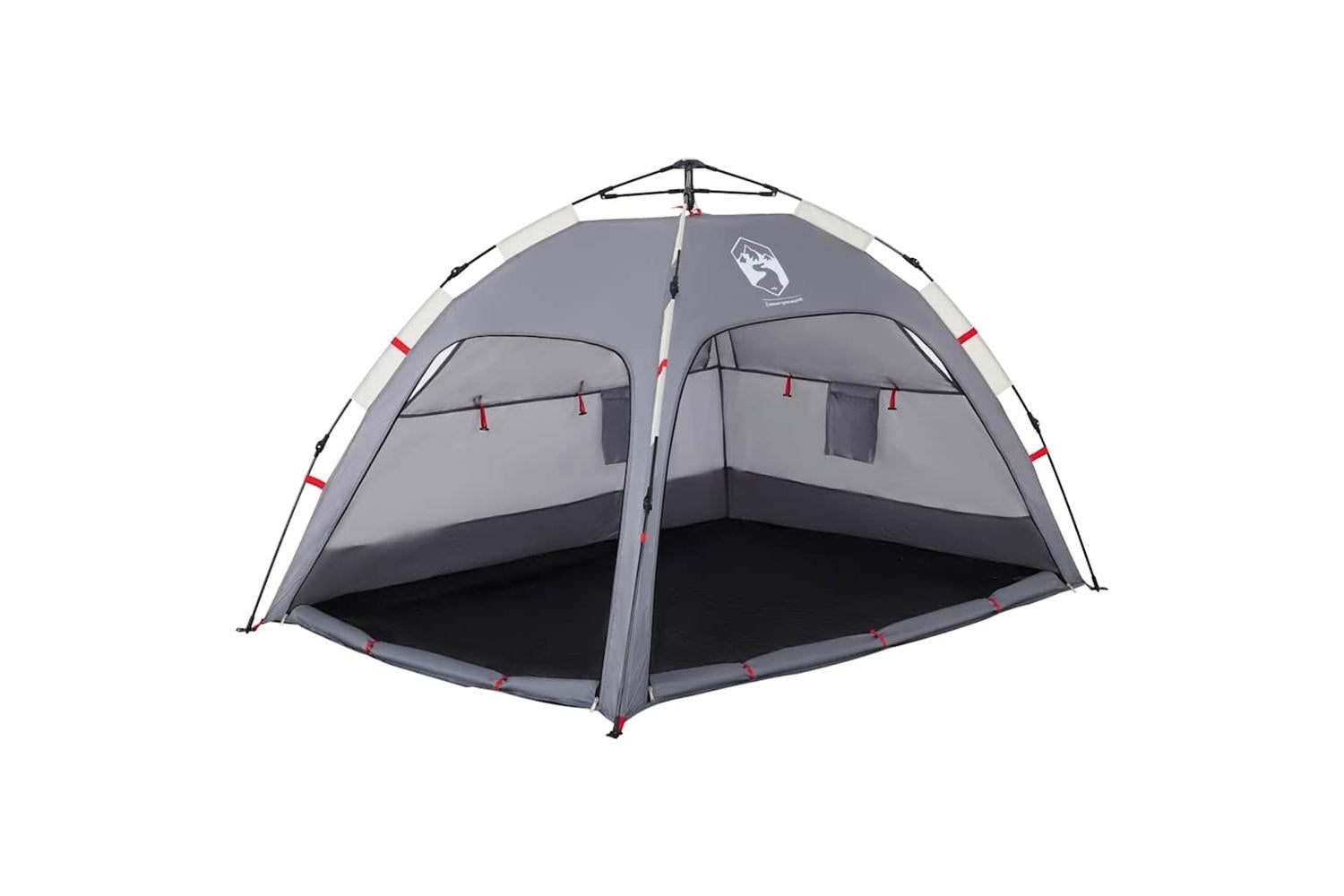 Vidaxl Beach Tent 2-person Grey Quick Release Waterproof-5