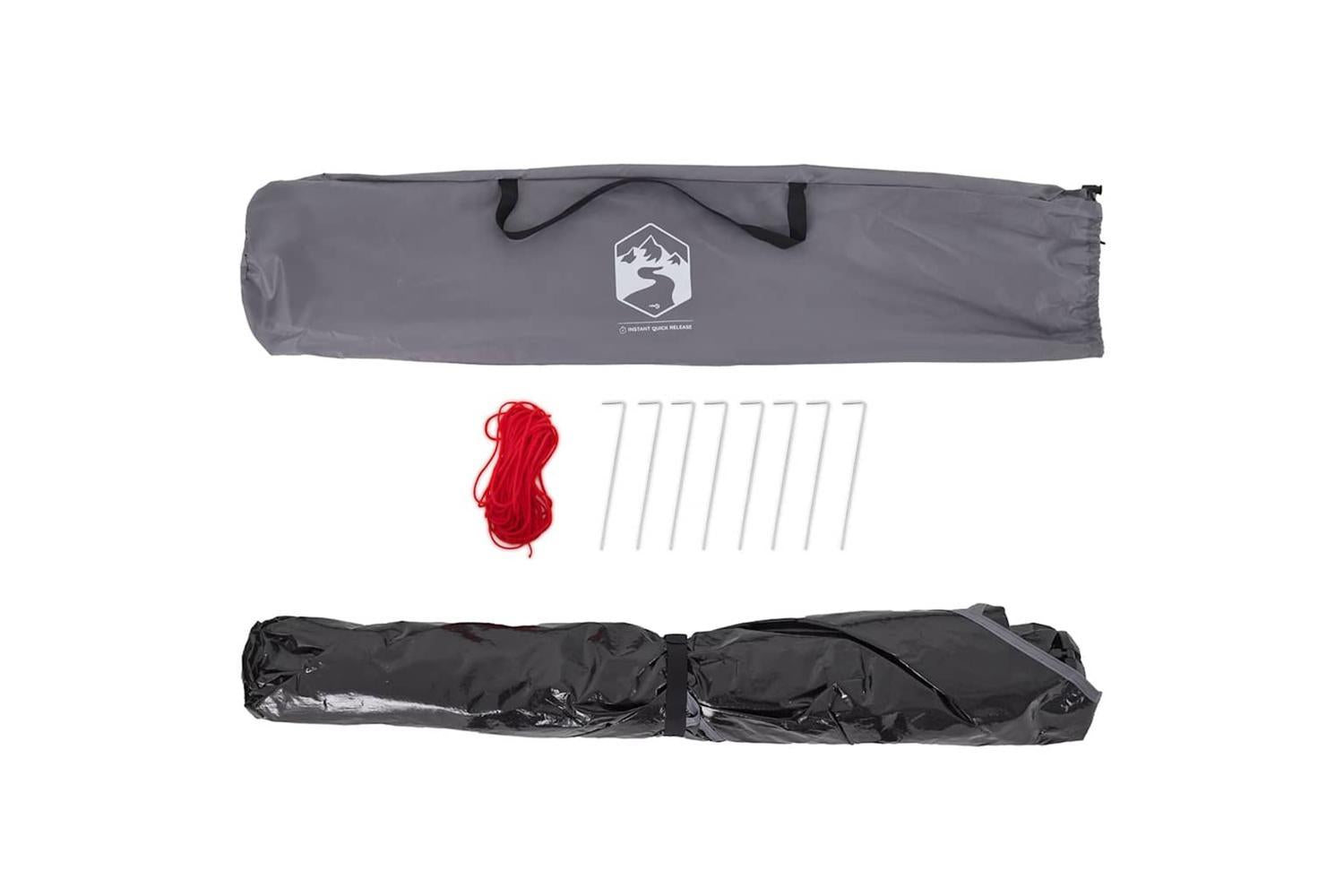 Vidaxl Beach Tent 2-person Grey Quick Release Waterproof-10