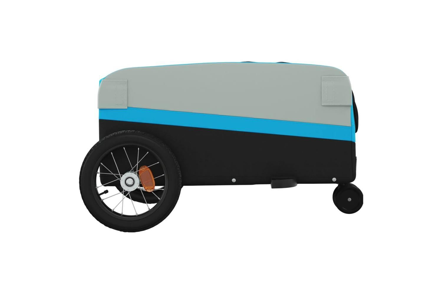 Vidaxl Bike Trailer Black And Blue 30 Kg Iron-7