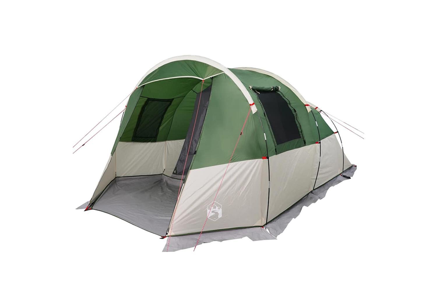 Vidaxl Camping Tent Tunnel 4-person Green Waterproof-2