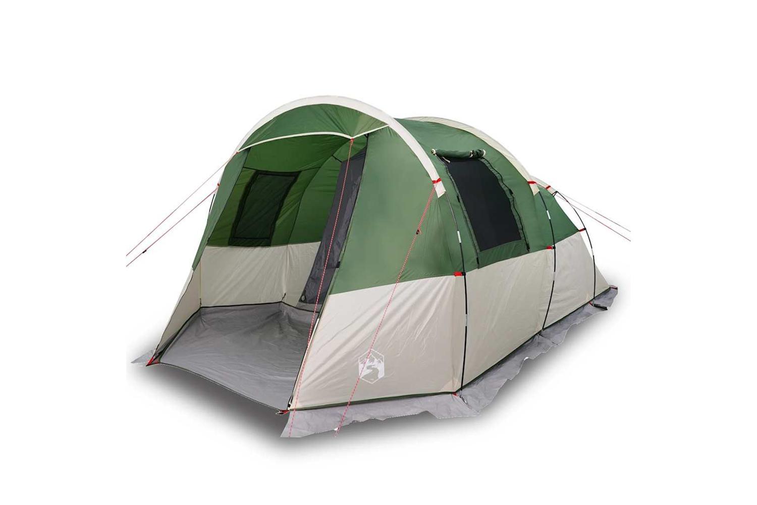 Vidaxl Camping Tent Tunnel 4-person Green Waterproof-4