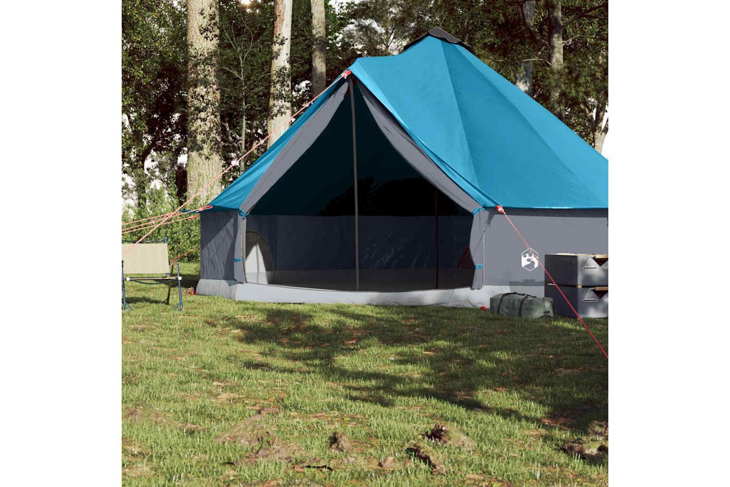 Vidaxl Family Tent Tipi 8-person Blue Waterproof-3