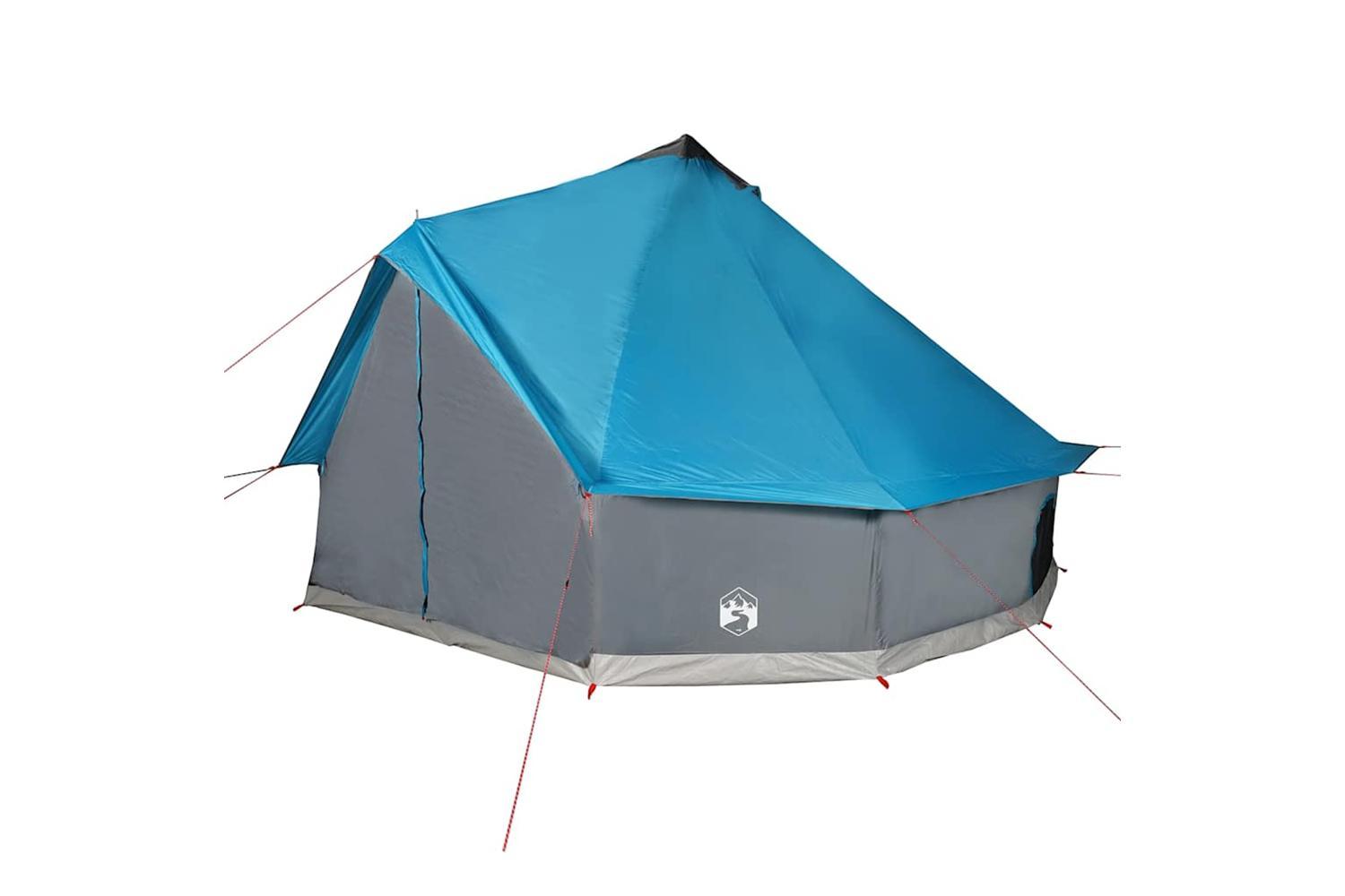 Vidaxl Family Tent Tipi 8-person Blue Waterproof-5