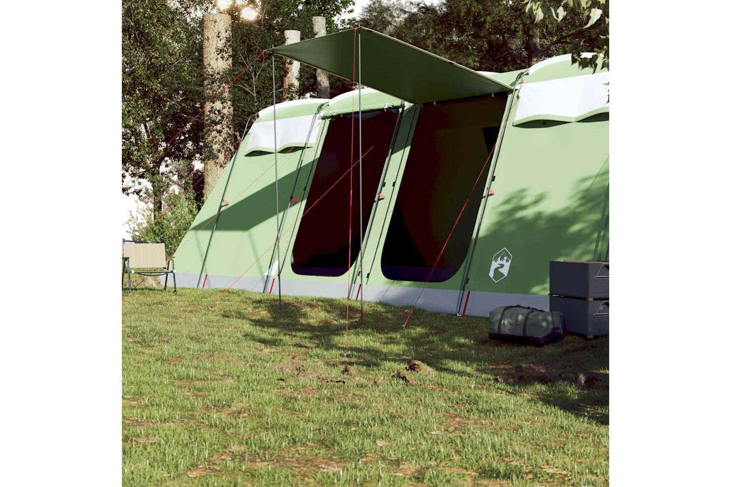Vidaxl Family Tent Tunnel 10-person Green Waterproof-3