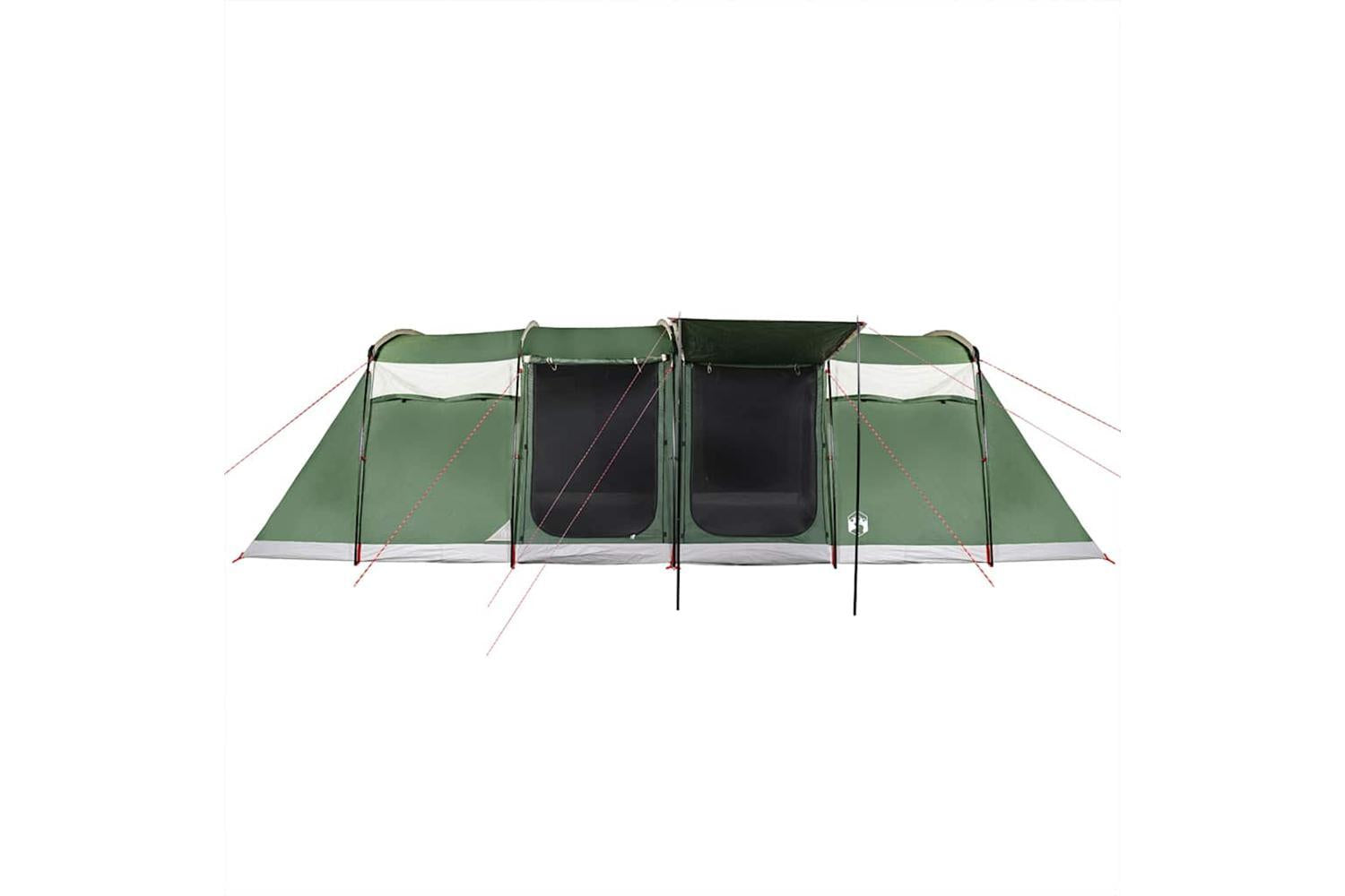 Vidaxl Family Tent Tunnel 10-person Green Waterproof-6
