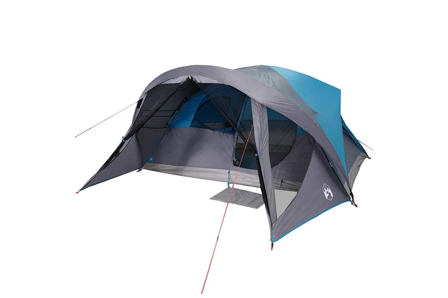Vidaxl Family Tent Cabin 6-person Blue Waterproof