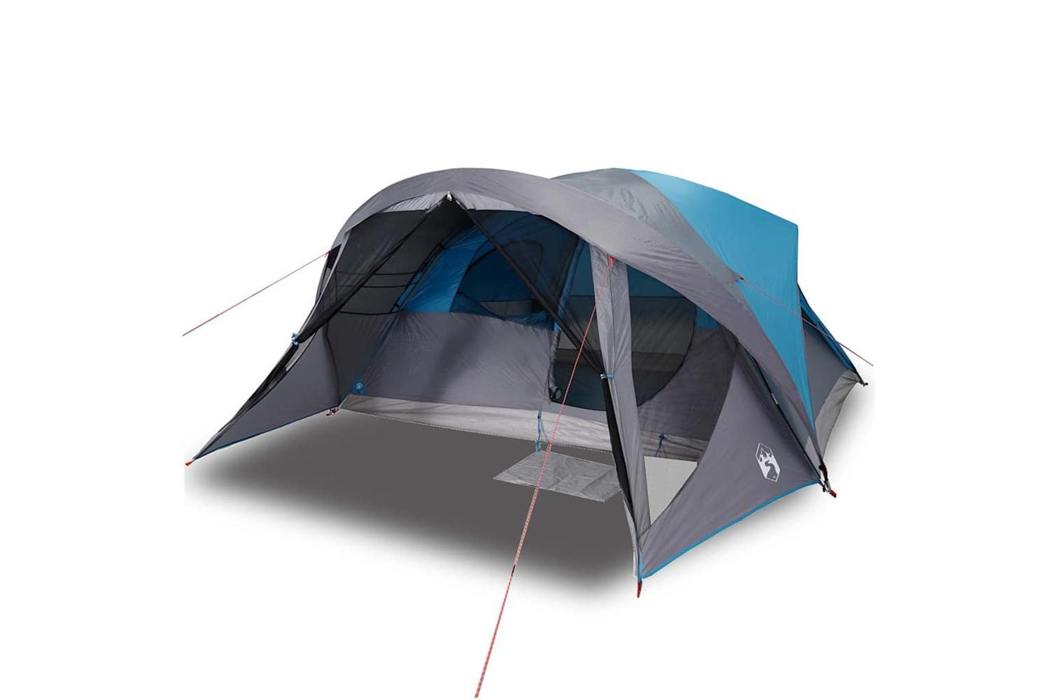 Vidaxl Family Tent Cabin 6-person Blue Waterproof-4