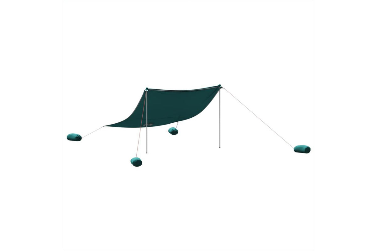 Vidaxl Beach Canopy With Sand Anchors Green 304x300 Cm-2