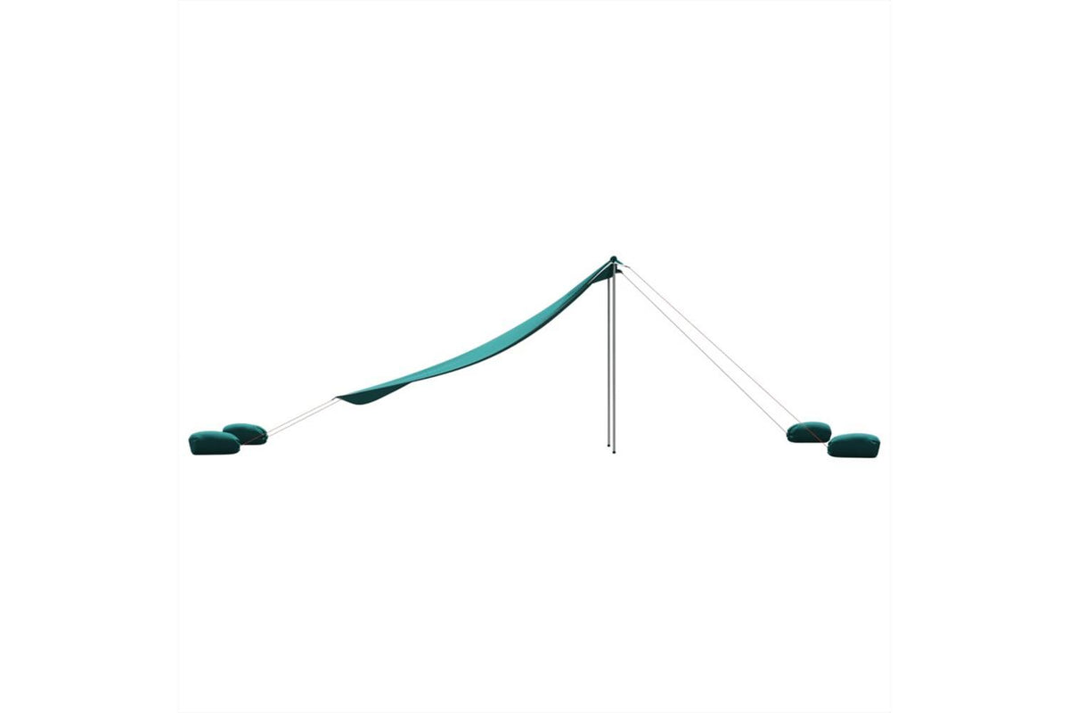 Vidaxl Beach Canopy With Sand Anchors Green 304x300 Cm-5