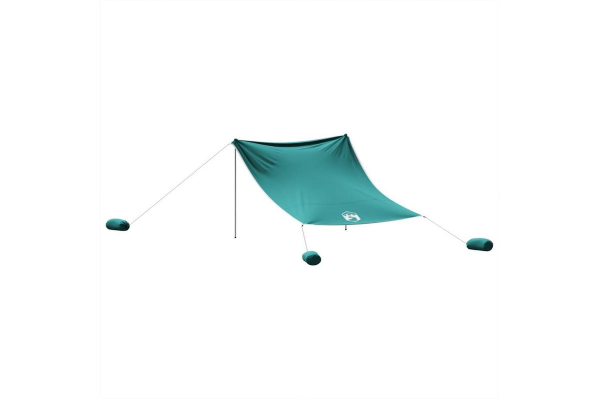 Vidaxl Beach Canopy With Sand Anchors Green 304x300 Cm-6