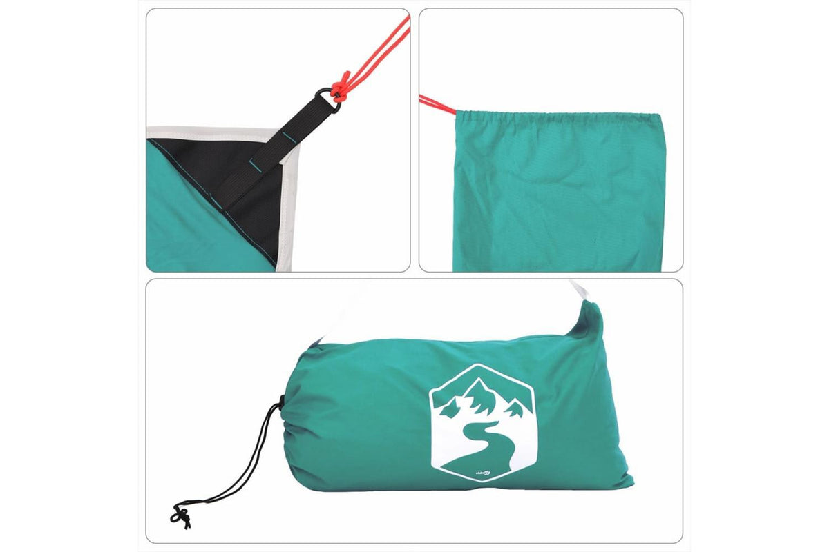 Vidaxl Beach Canopy With Sand Anchors Green 304x300 Cm-7