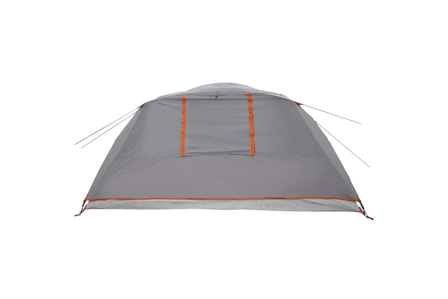 Vidaxl Camping Tent Cabin 4-person Grey And Orange Waterproof-10