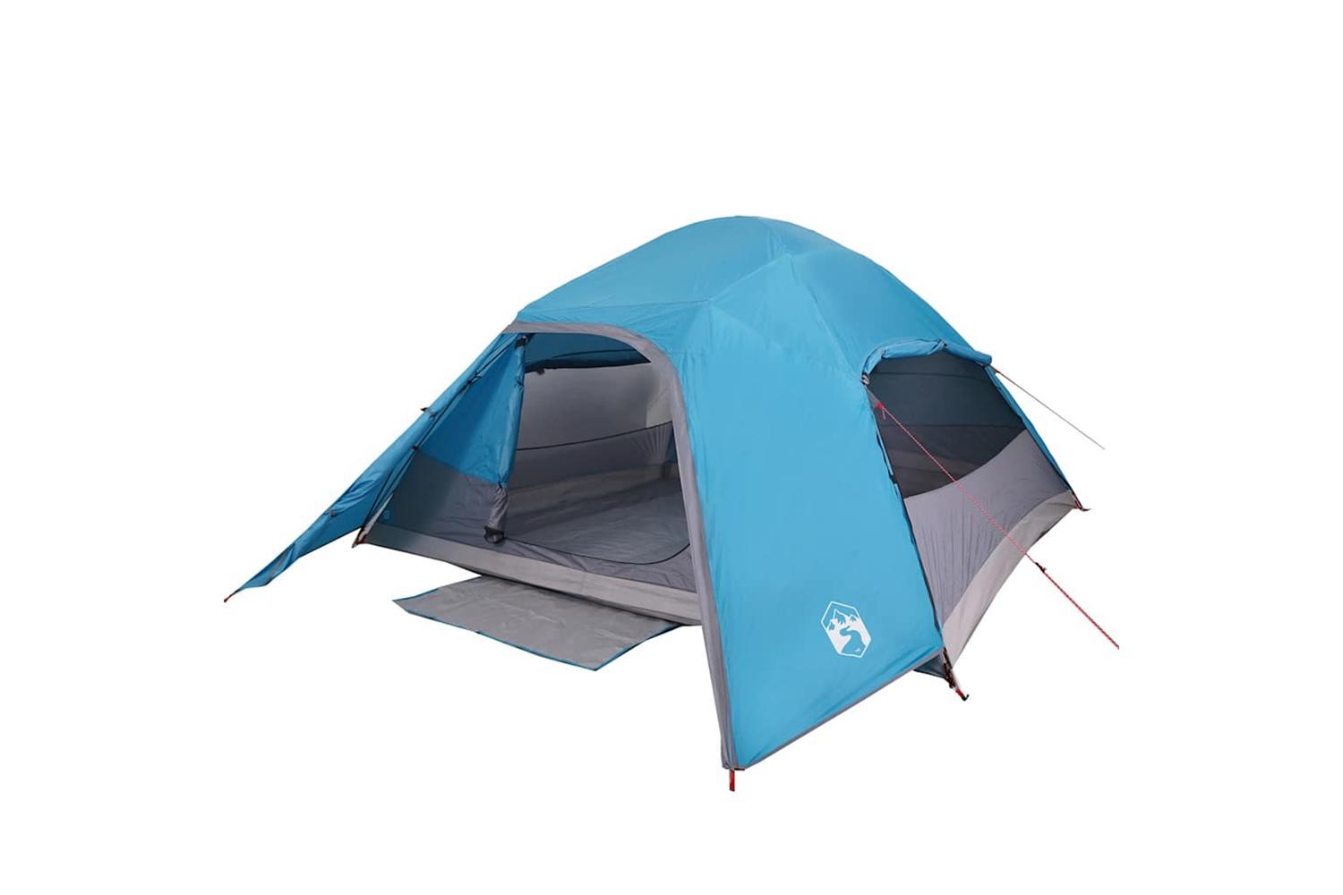 Vidaxl Camping Tent Dome 4-person Blue Waterproof-3