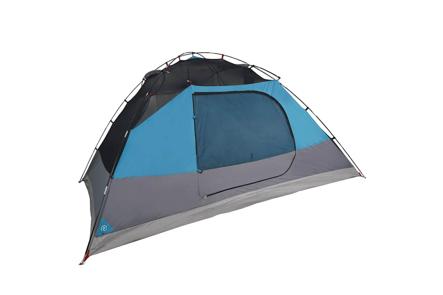 Vidaxl Camping Tent Dome 4-person Blue Waterproof-8