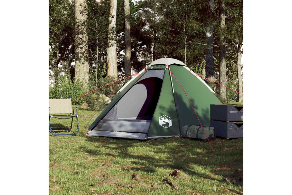 Vidaxl Camping Tent Dome 4-person Green Waterproof-4