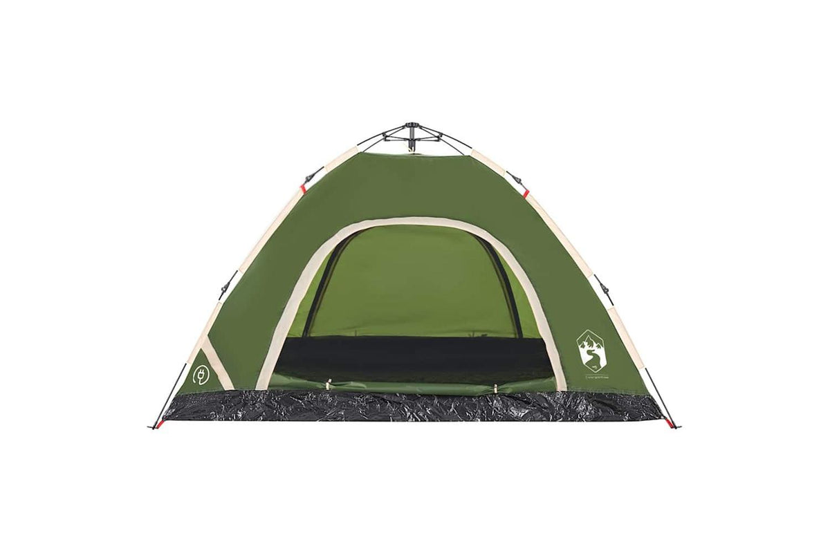 Vidaxl Camping Tent 4-person Green Quick Release-6