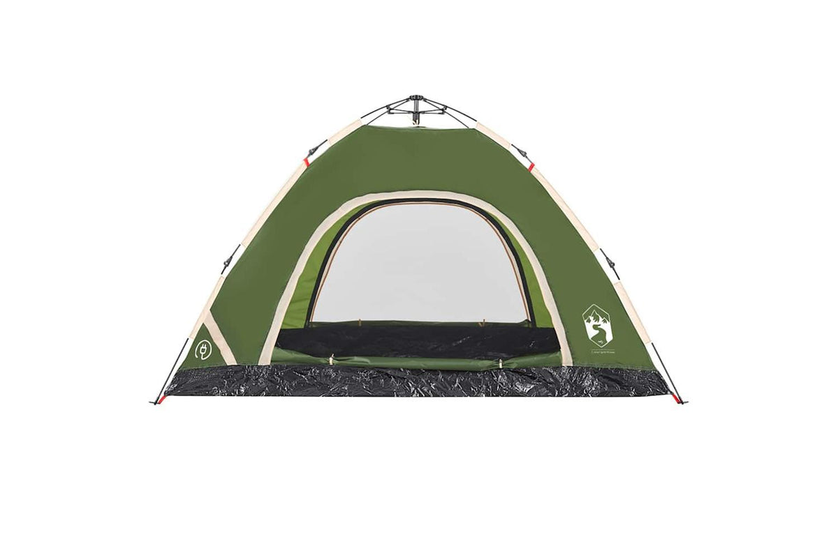 Vidaxl Camping Tent 4-person Green Quick Release-8