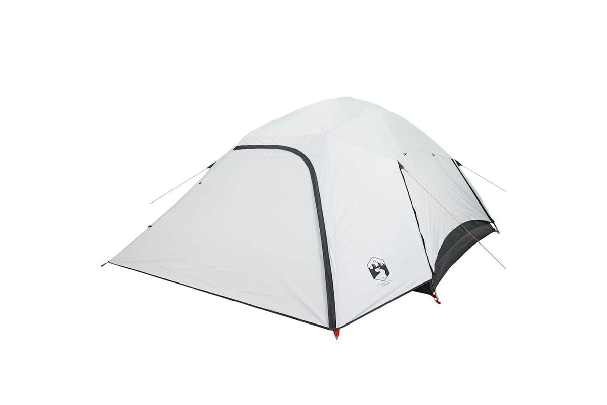 Vidaxl Camping Tent Dome 4-person White Blackout Fabric Waterproof-5