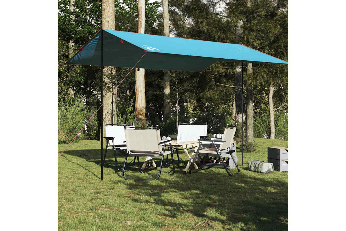 Vidaxl Camping Tarp Blue 400x294 Cm Waterproof-3