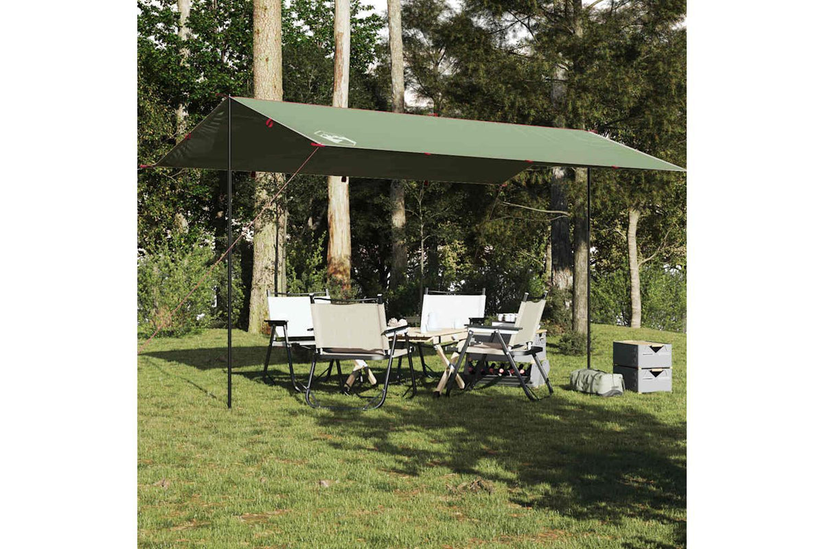 Vidaxl Camping Tarp Green 500x294 Cm Waterproof-3