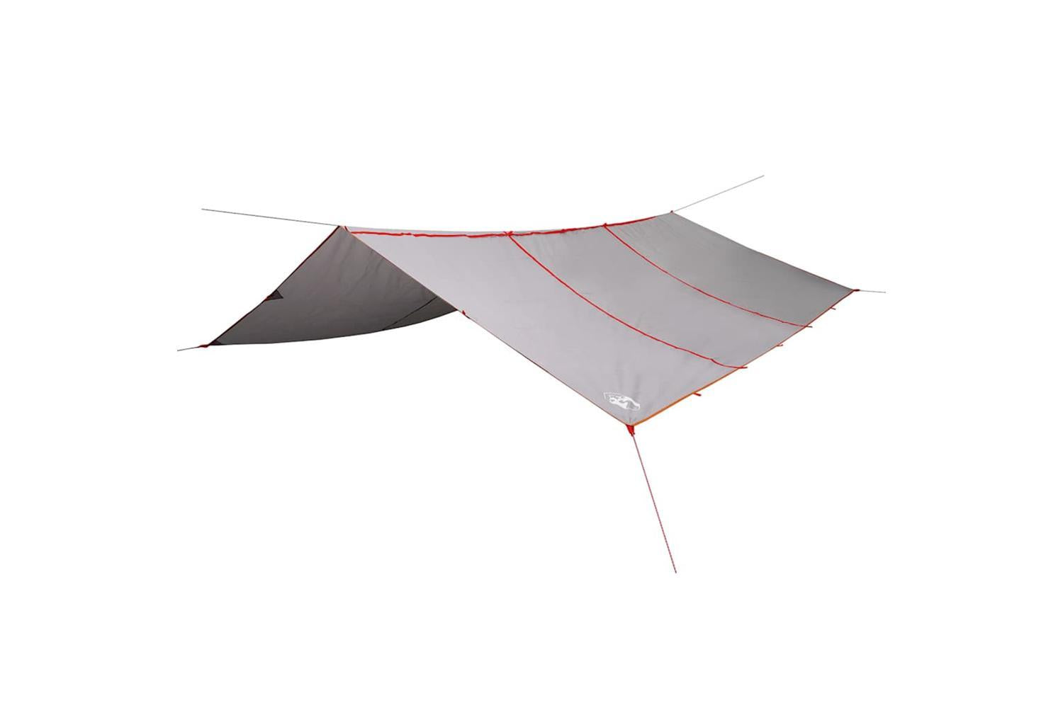 Vidaxl Camping Tarp Grey And Orange 420x440 Cm Waterproof-2