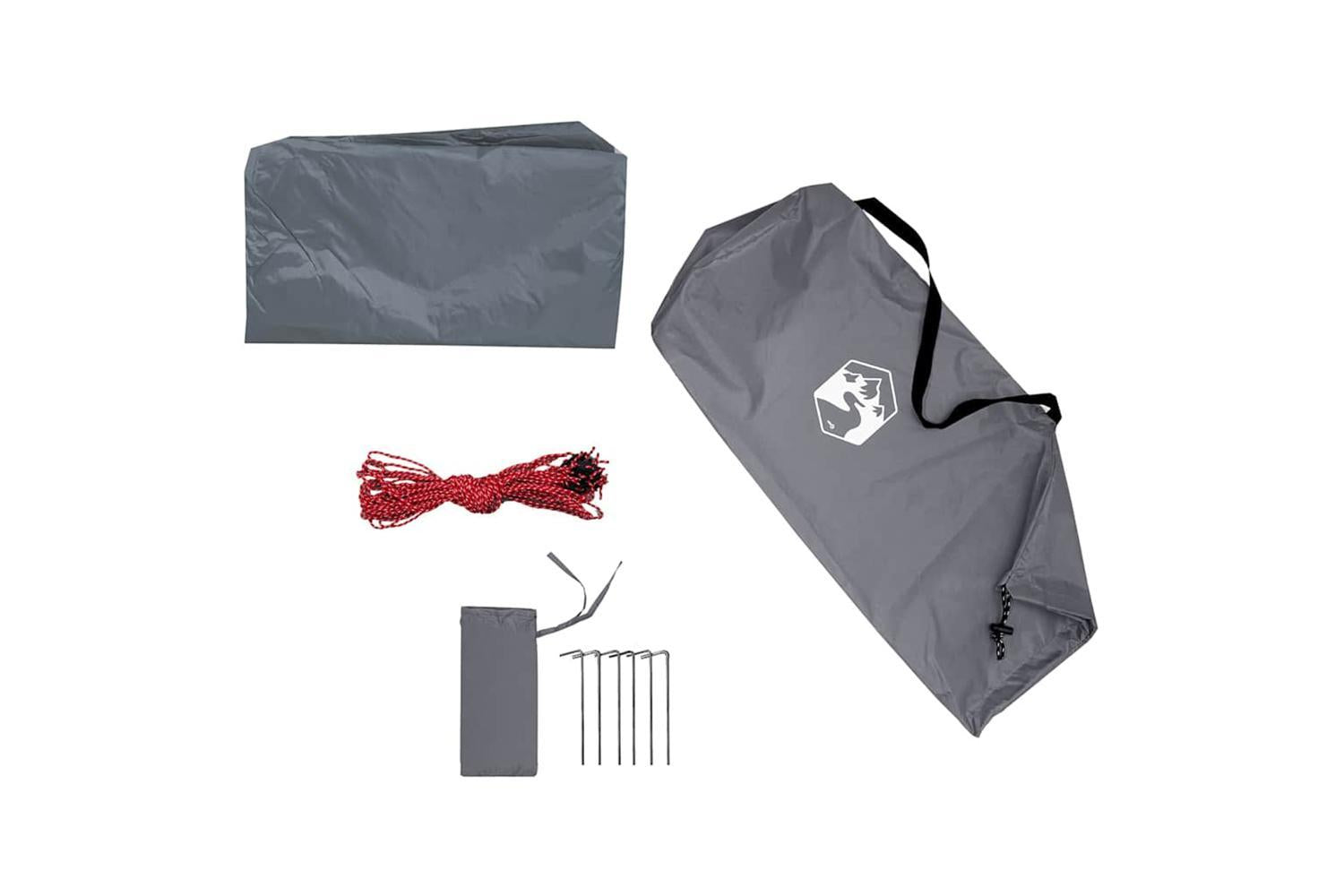 Vidaxl Camping Tarp Grey And Orange 420x440 Cm Waterproof-7