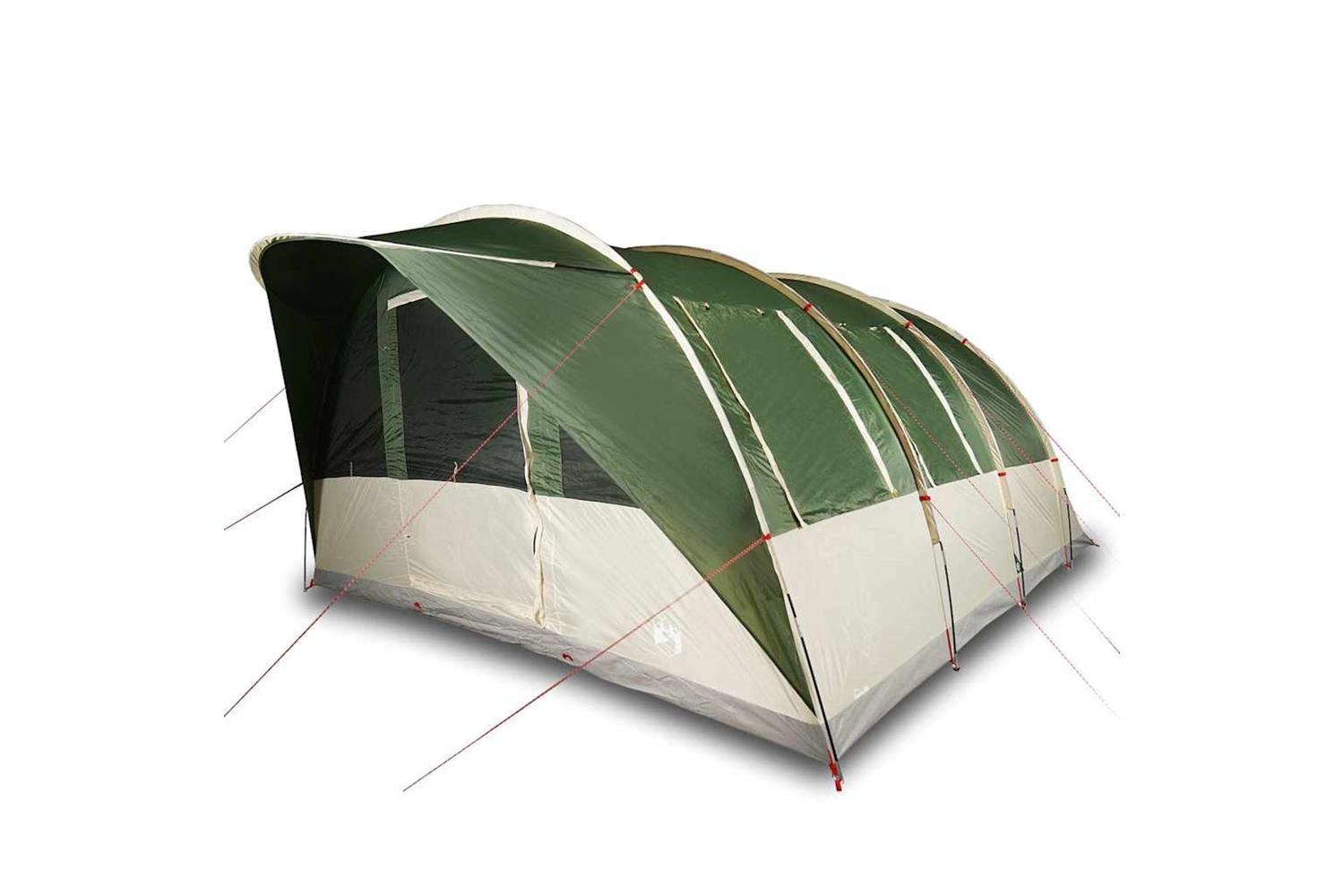 Vidaxl Family Tent Tunnel 7-person Green Waterproof-4