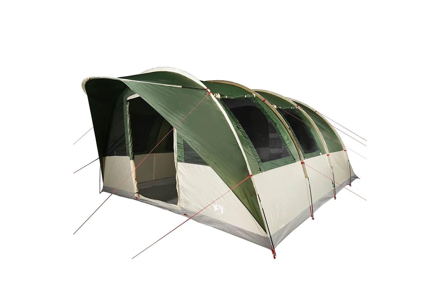 Vidaxl Family Tent Tunnel 7-person Green Waterproof-5