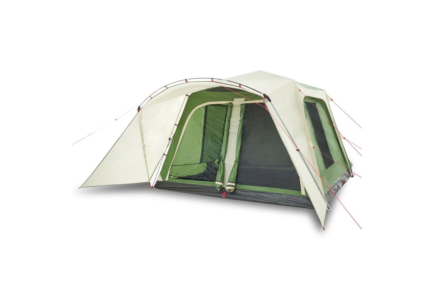 Vidaxl Family Tent With Porch 9-person Green Quick Release