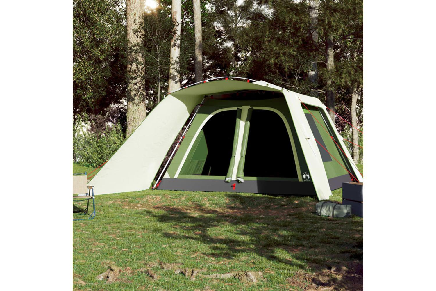 Vidaxl Family Tent With Porch 9-person Green Quick Release-3