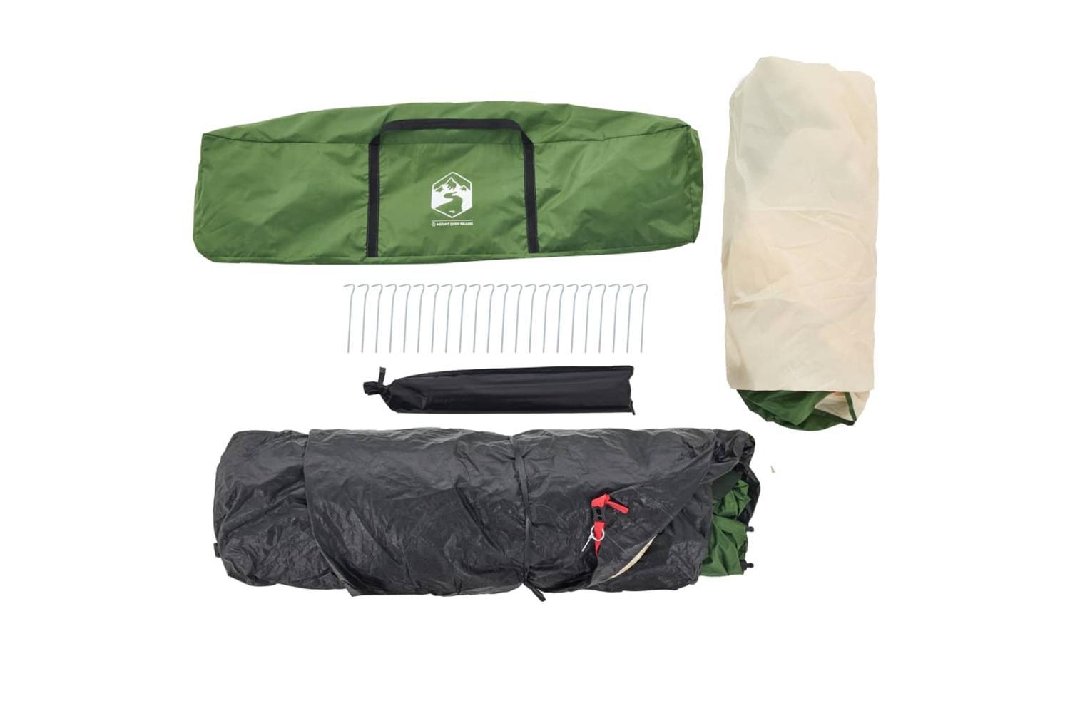 Vidaxl Family Tent With Porch 9-person Green Quick Release-10