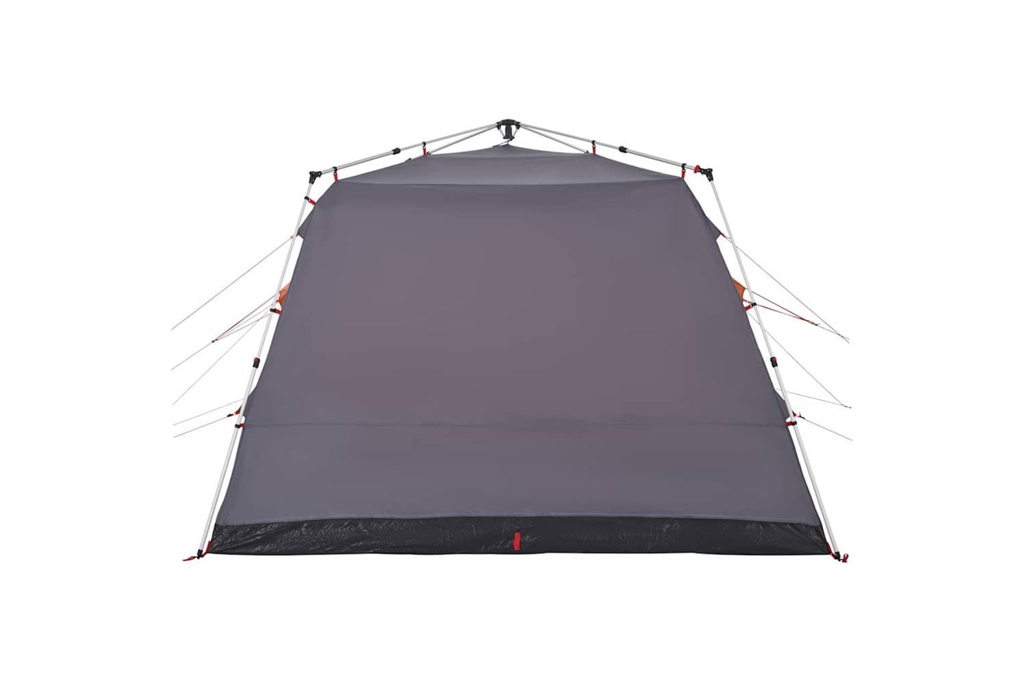 Vidaxl Family Tent Cabin 7-person Grey And Orange Quick Release-8