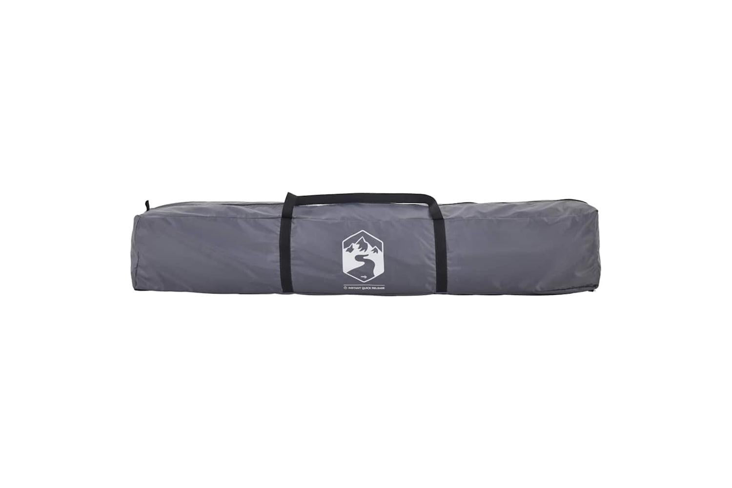 Vidaxl Family Tent Cabin 7-person Grey And Orange Quick Release-9