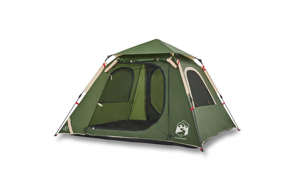 Vidaxl Camping Tent Dome 4-person Green Quick Release-2