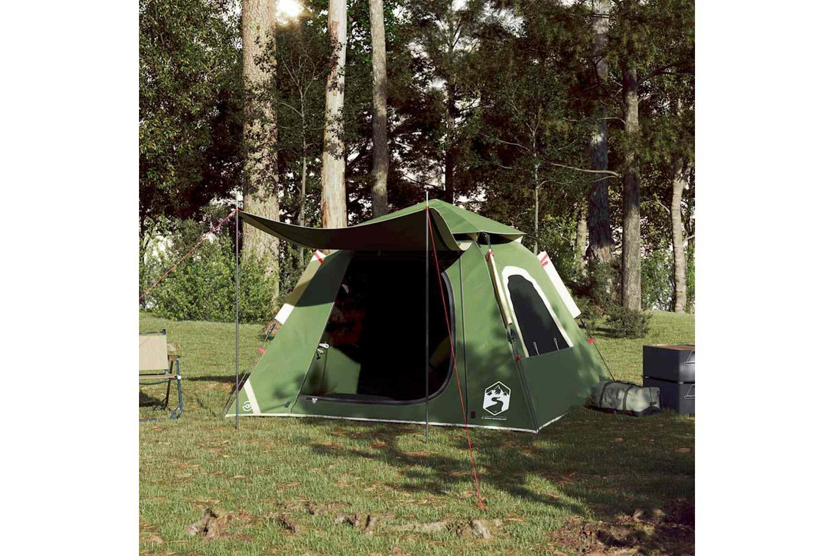 Vidaxl Camping Tent Dome 4-person Green Quick Release-3