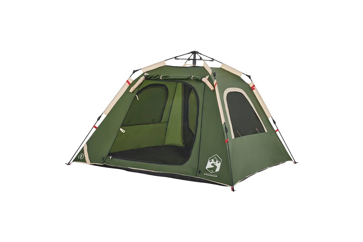 Vidaxl Camping Tent Dome 4-person Green Quick Release-5