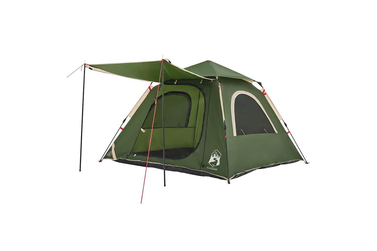 Vidaxl Camping Tent Dome 4-person Green Quick Release-8