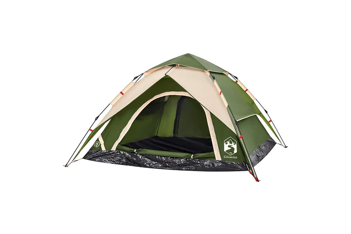 Vidaxl Camping Tent Dome 4-person Green Quick Release-4