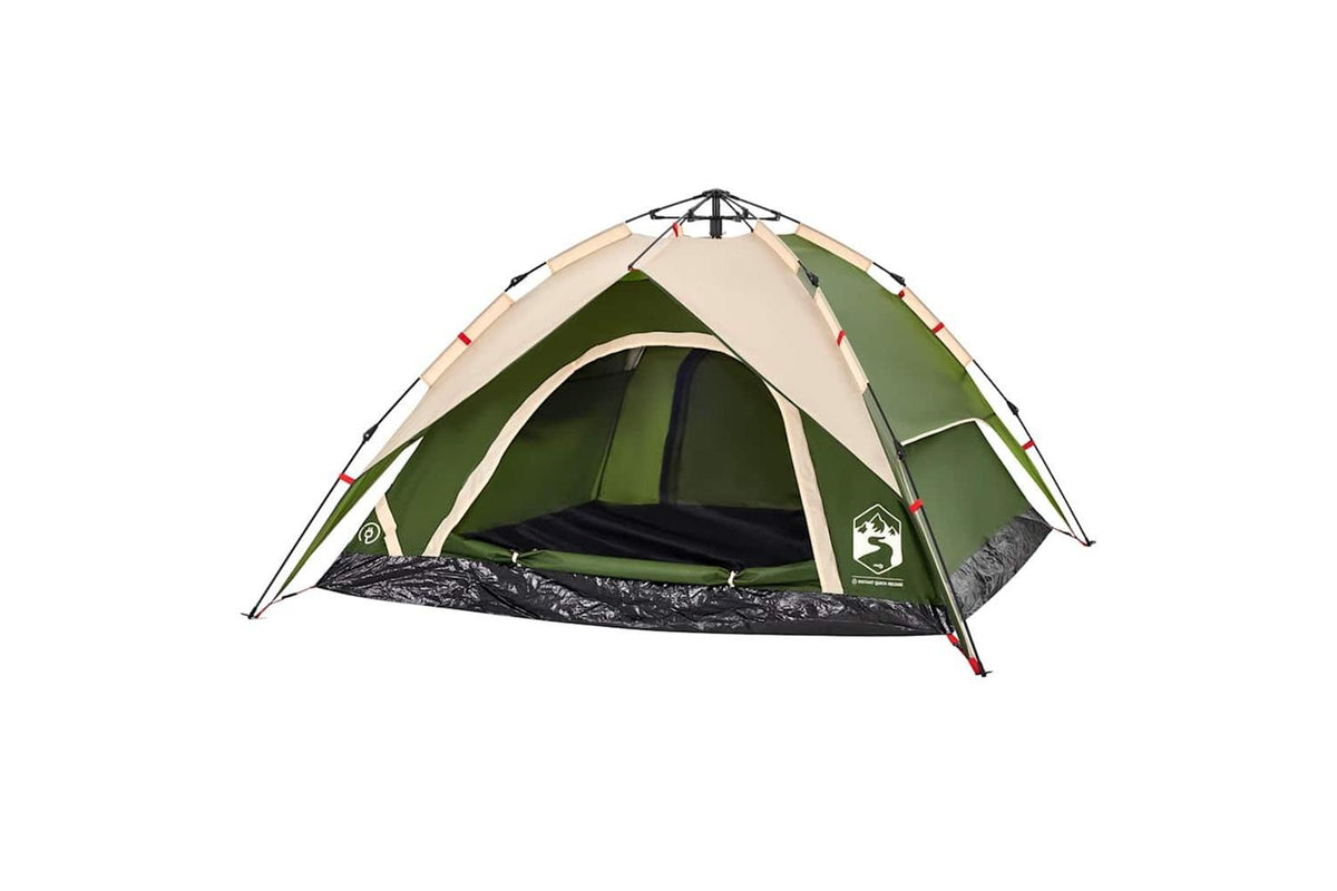 Vidaxl Camping Tent Dome 4-person Green Quick Release-5
