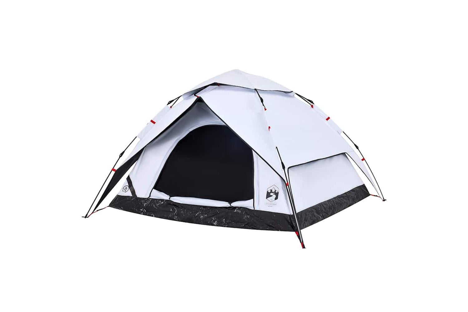 Vidaxl Camping Tent Dome 5-person White Blackout Fabric Quick Release-4