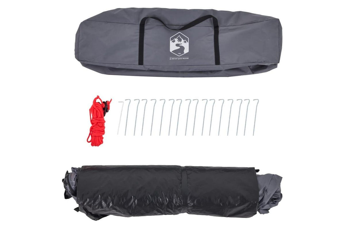 Vidaxl Camping Tent Dome 3-person Grey And Orange Quick Release-10