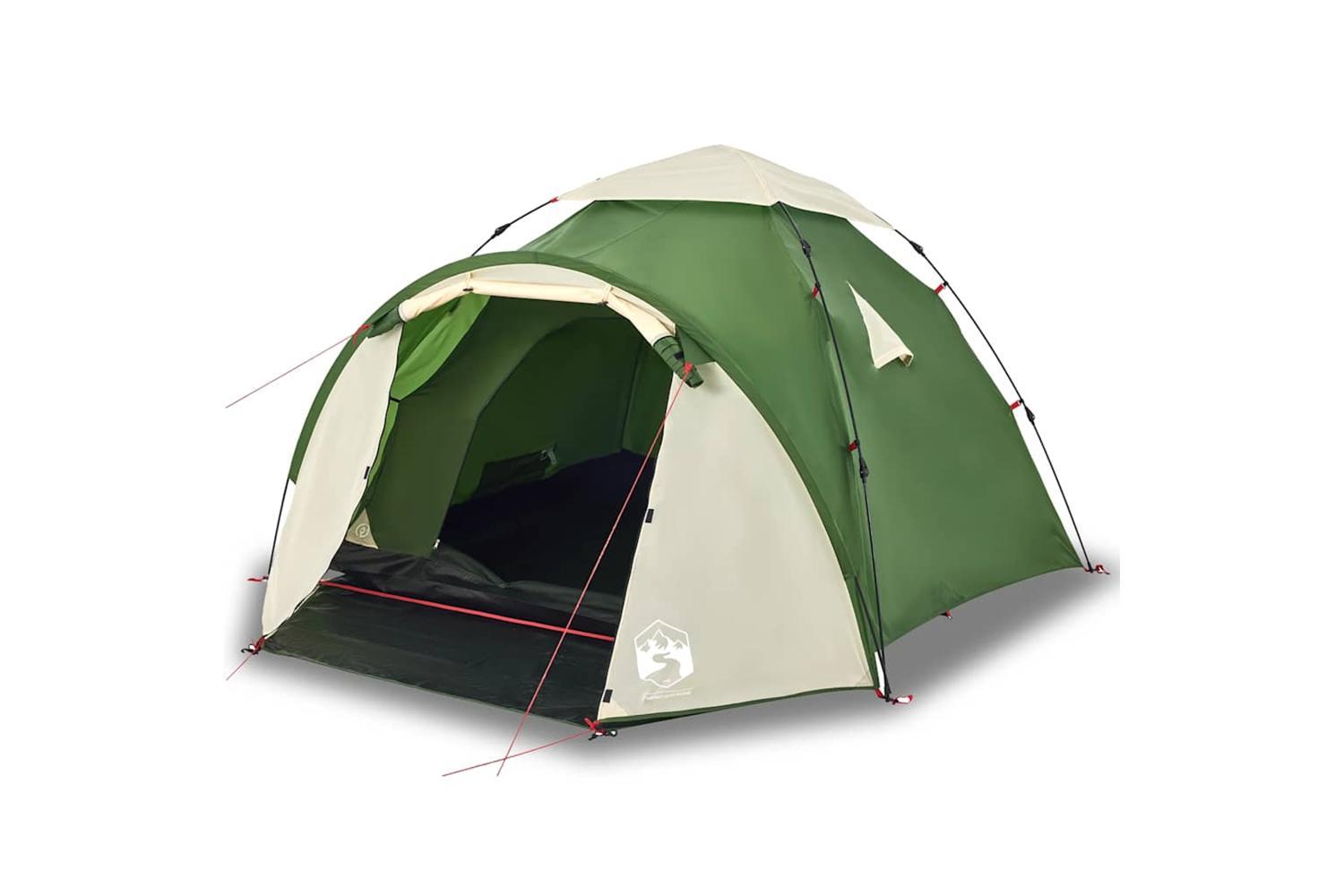 Vidaxl Camping Tent Dome 3-person Green Quick Release-2